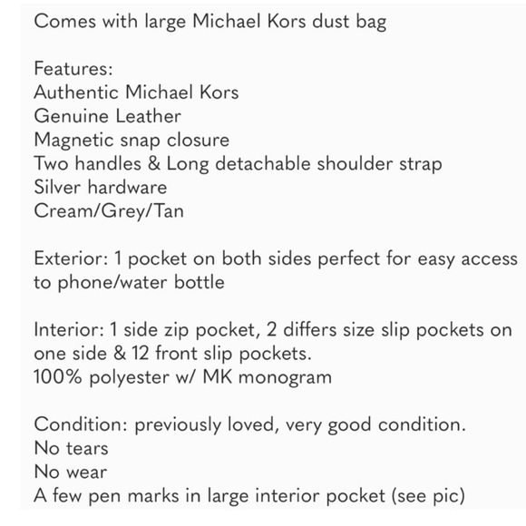 Michael Kors purse with dust bag - Picture 10 of 10